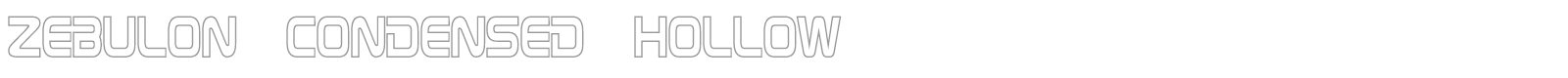Zebulon font preview